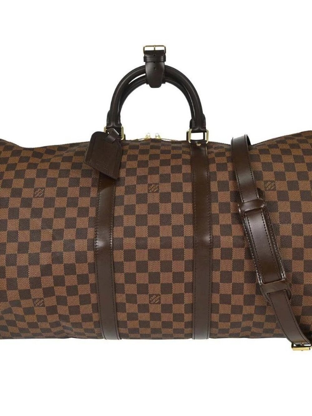 Louis Vuitton Damier Keepall Bandouliere 55 Duffle Bag N41414 MB0099 188736